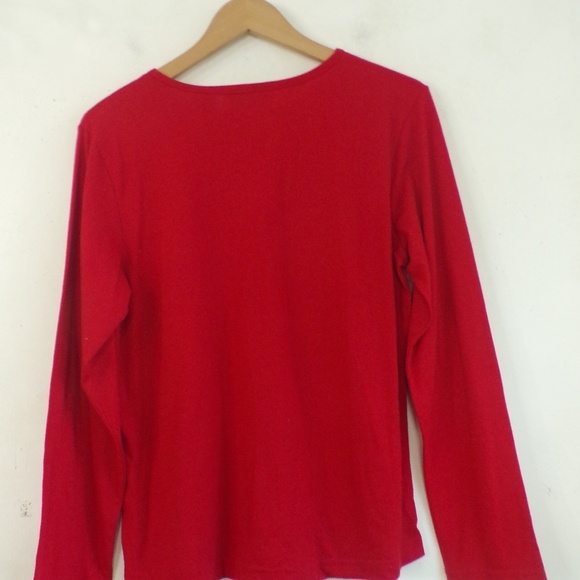 Victoria Jones Women's Top Snowman Holiday Winter - Picture 3 of 3